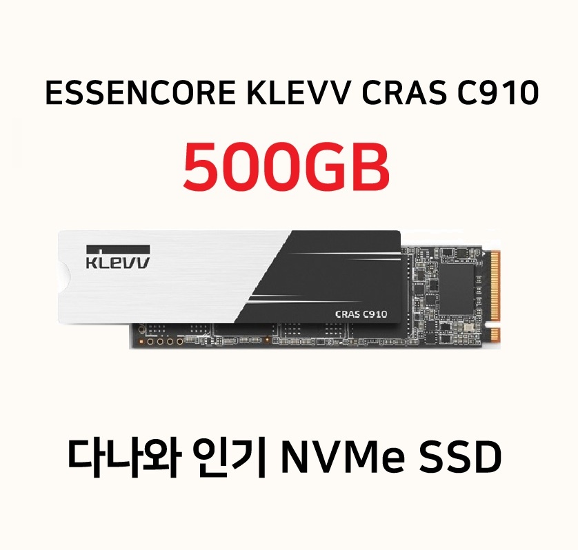 에쎈코어 KLEVV CRAS C910 500GB